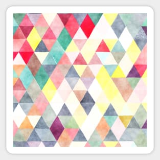 Seamless digital triangles Sticker